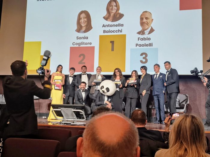 Antonella Baiocchi sul podio al primo posto, Convertion Master HomePanda &times; Relab
